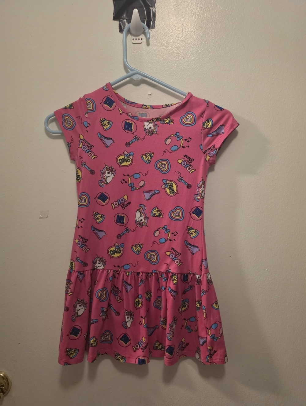 Nickelodeon Pink Graphic Short Sleeve Play Dress